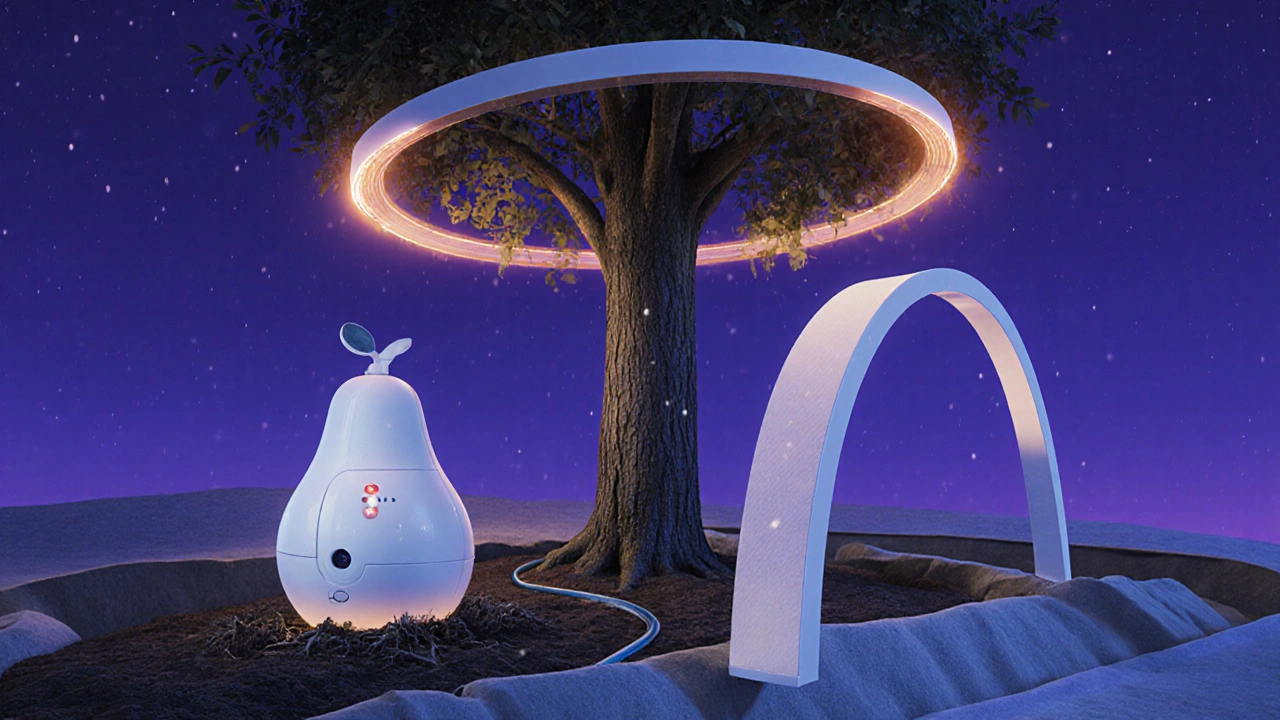 Современные технологии 2025: теплосетка, ветроустойчивый щит, датчики и утеплитель корней.