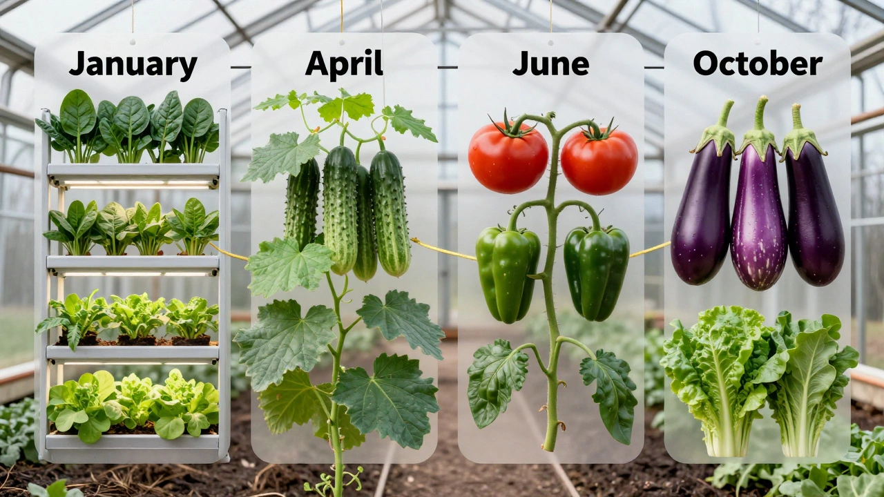 Календарь посадки овощей в теплице: шпинат, огурцы, помидоры с перцем, баклажаны — все по сезонам.