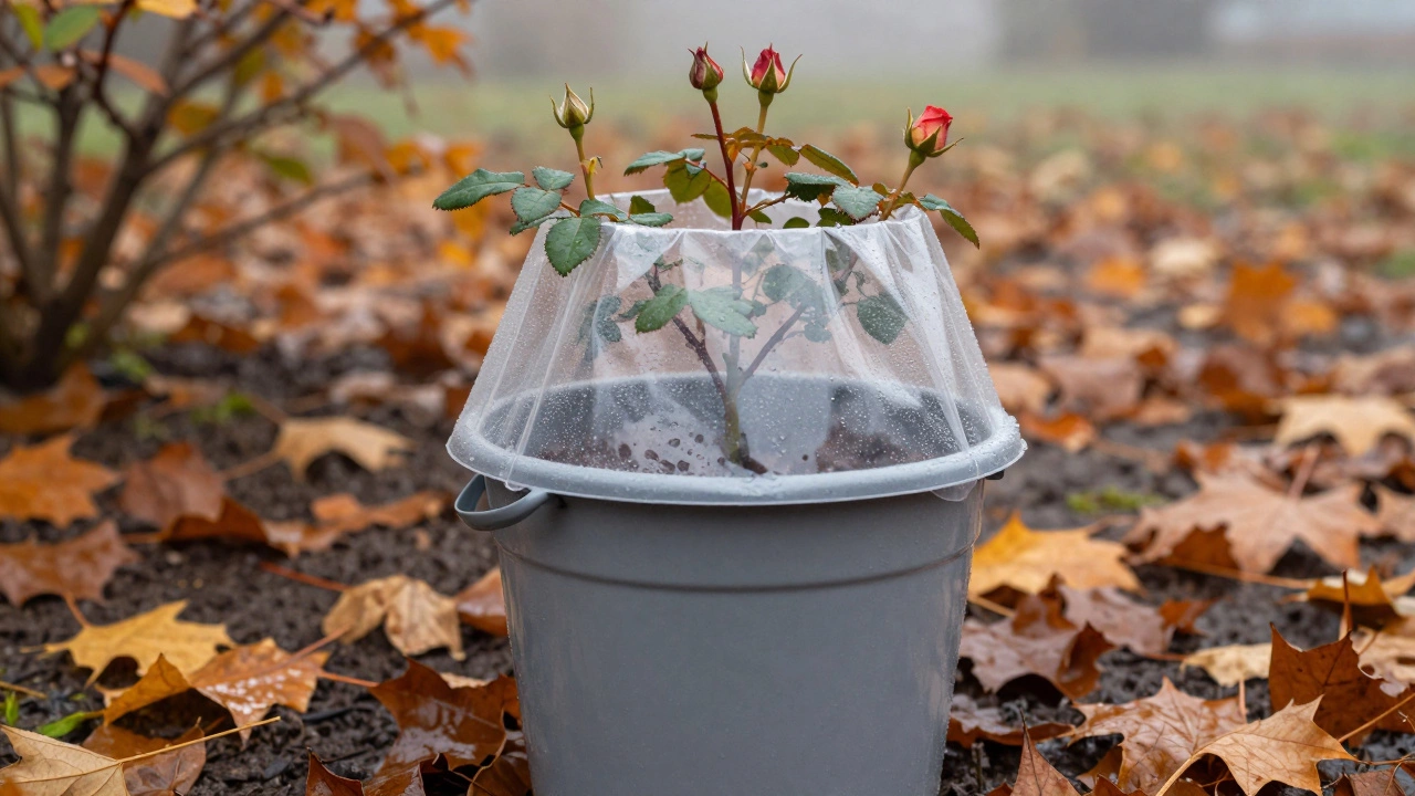 Укрытие роз ведрами на зиму: стоит ли так делать и какие есть риски