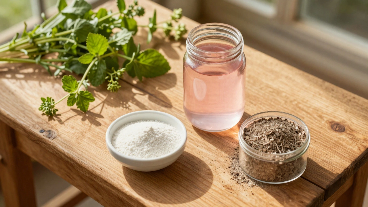 Ингредиенты для улучшения воды: марганцовка, дрожжи и зола
